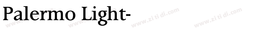 Palermo Light字体转换